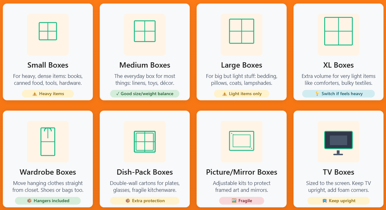 Type of boxes